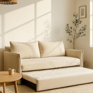 Sofá con funda con cama marinera